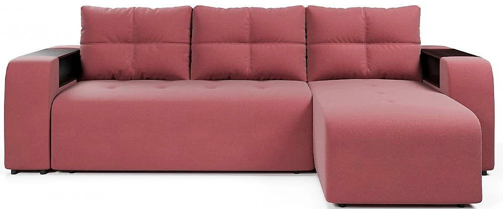 Угловой диван с ящиком для белья Дуглас Плюш Берру