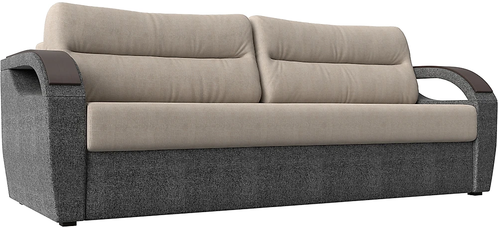 Прямой диван серого цвета Форсайт Кантри Беж-Грей