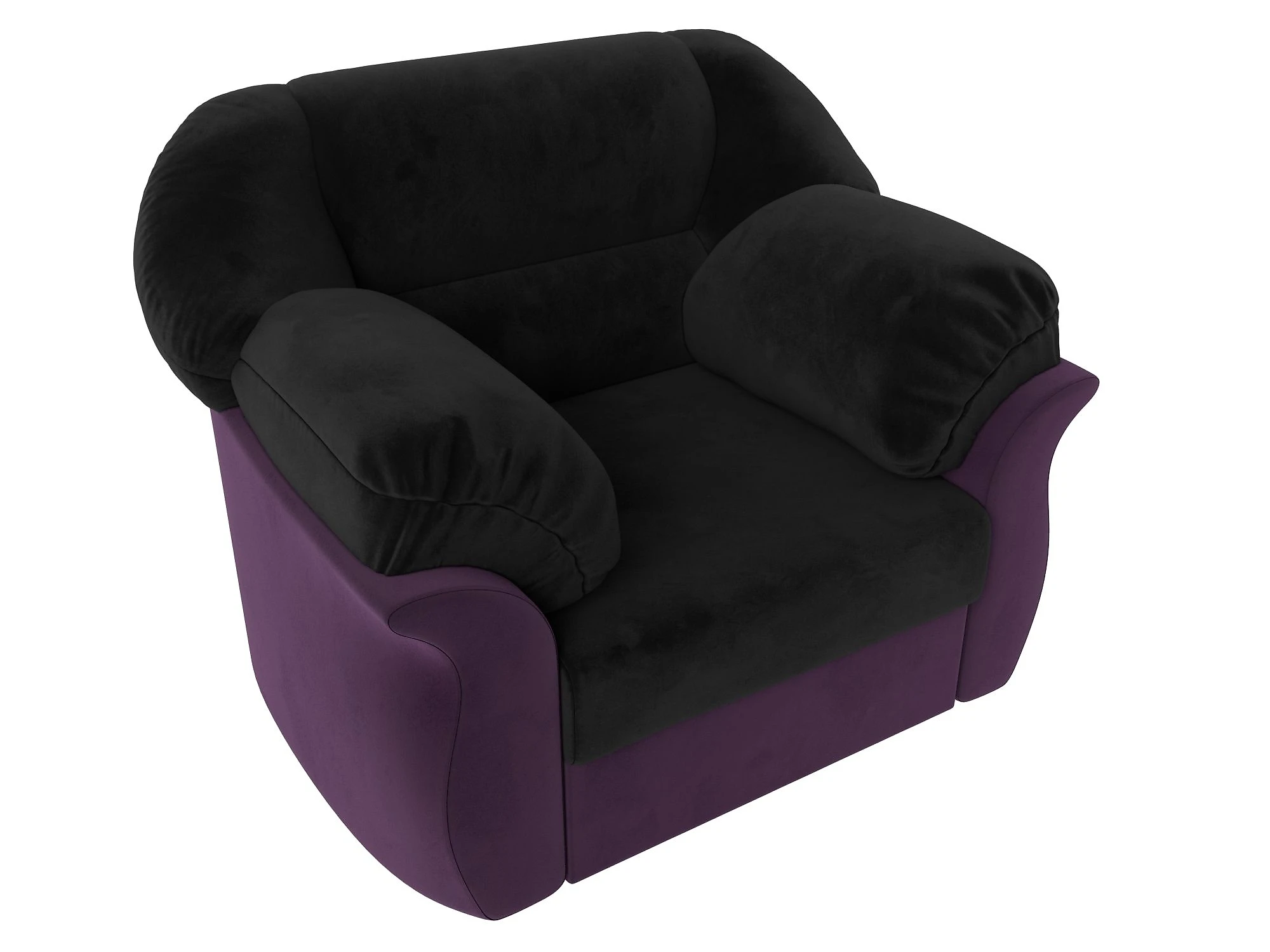 Фиолетовое кресло Карнелла Плюш Дизайн 17