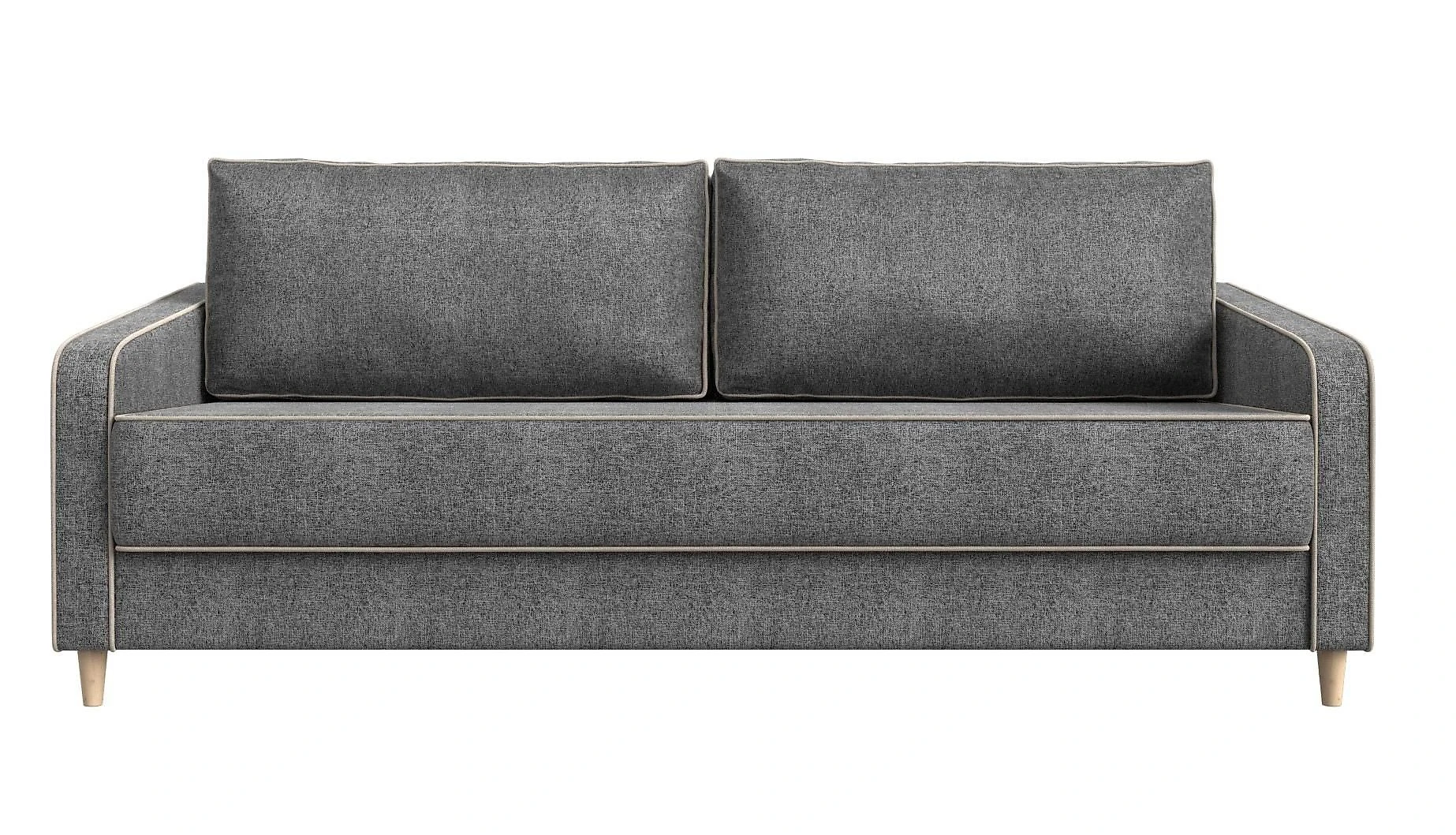Прямой диван серого цвета Варшава Кантри Дизайн-6