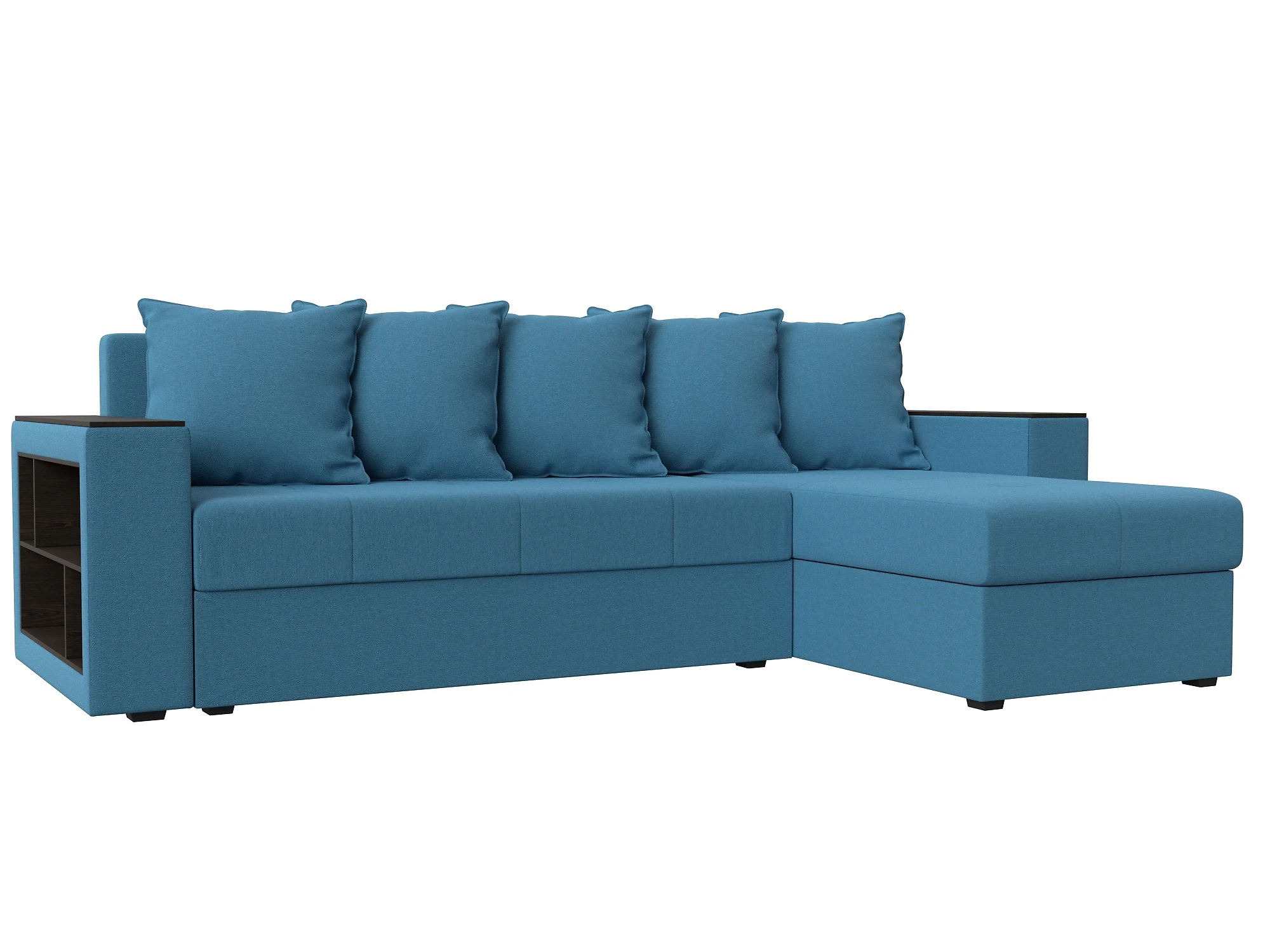 Угловой диван с полкой Дубай Лайт Дизайн 2
