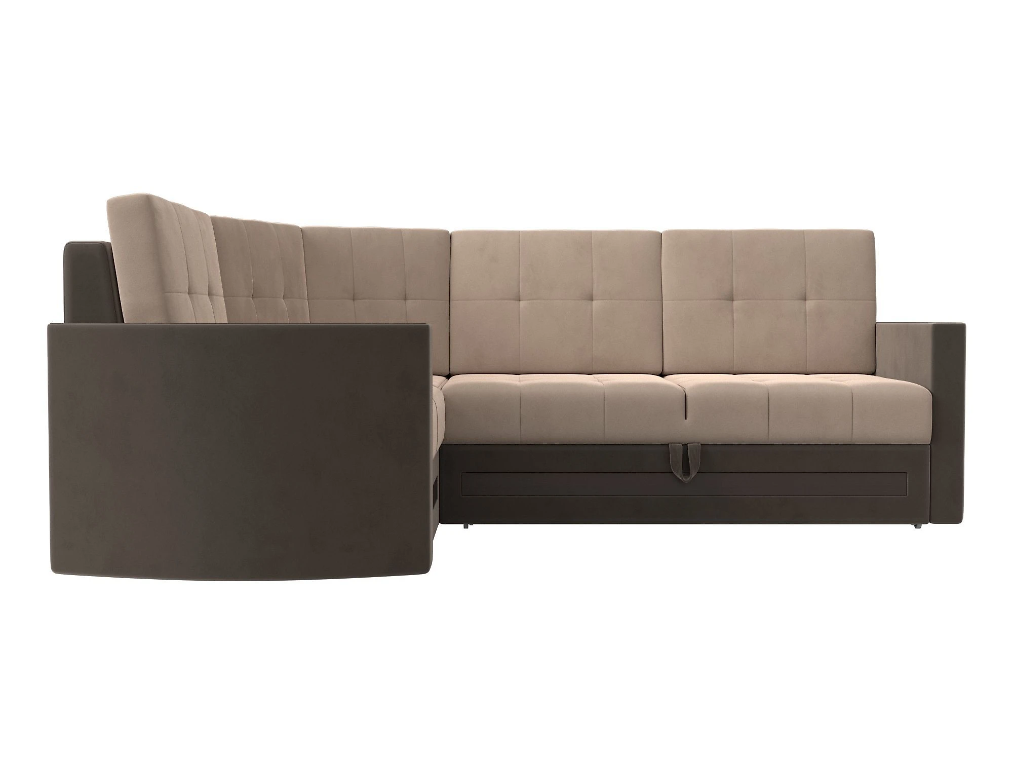 Угловой диван из ткани антикоготь Белла Плюш Дизайн 2