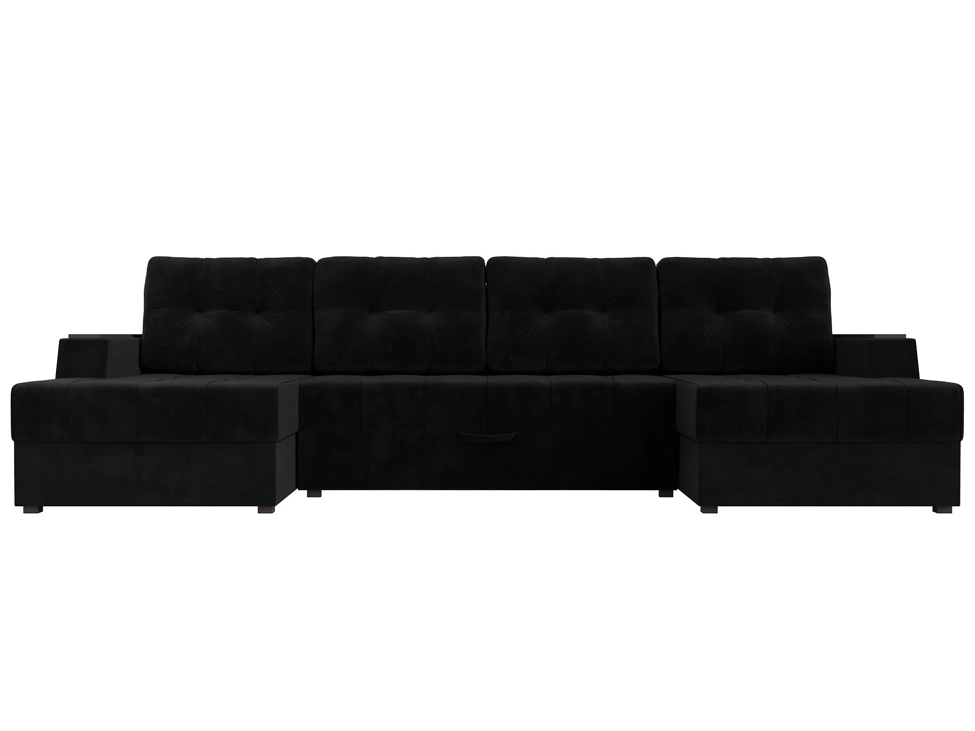 Модульный диван с оттоманкой  Эмир-П Плюш Дизайн 8