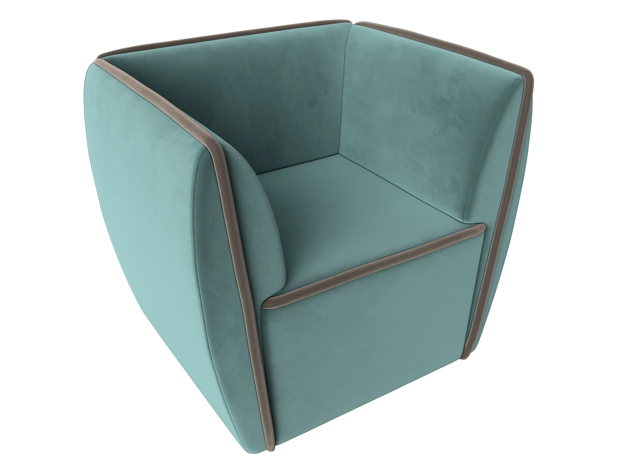 Кресло с подлокотниками Бергамо Плюш Дизайн 4
