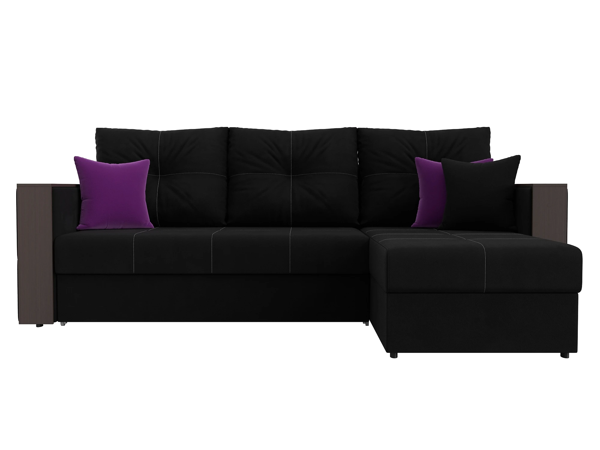 Чёрный диван Валенсия Дизайн 5