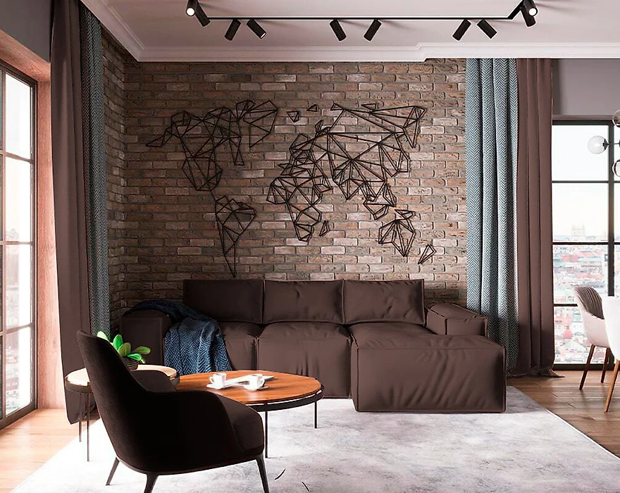Угловой диван с механизмом итальянская раскладушка Loft Lux Дизайн 5