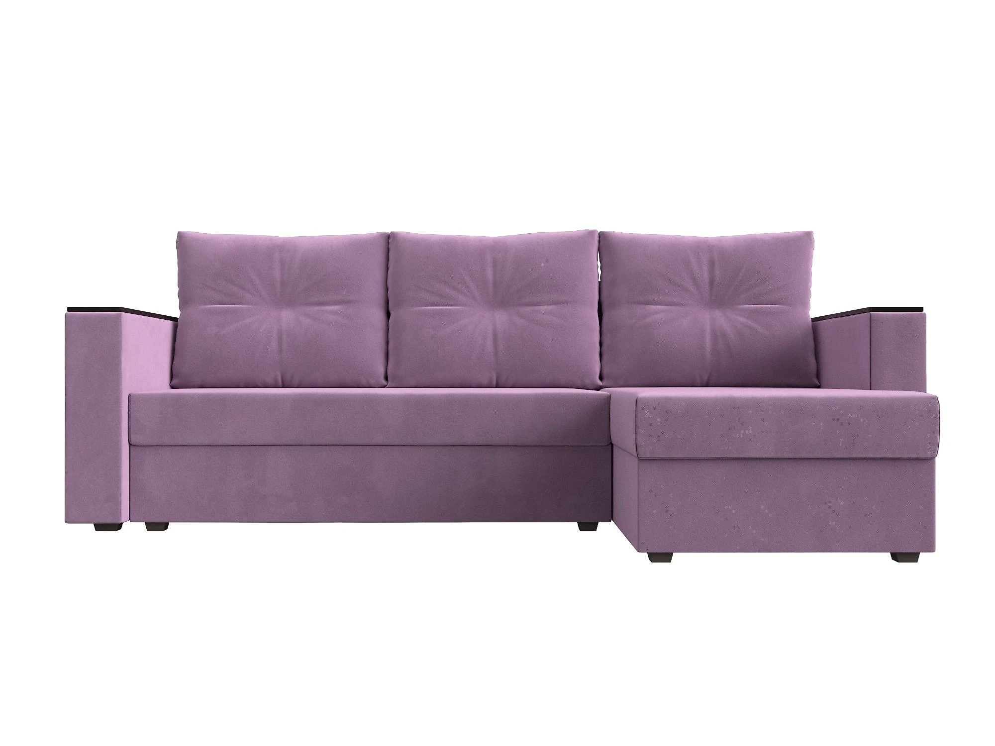 Фиолетовый диван Атланта Лайт без стола Дизайн 7