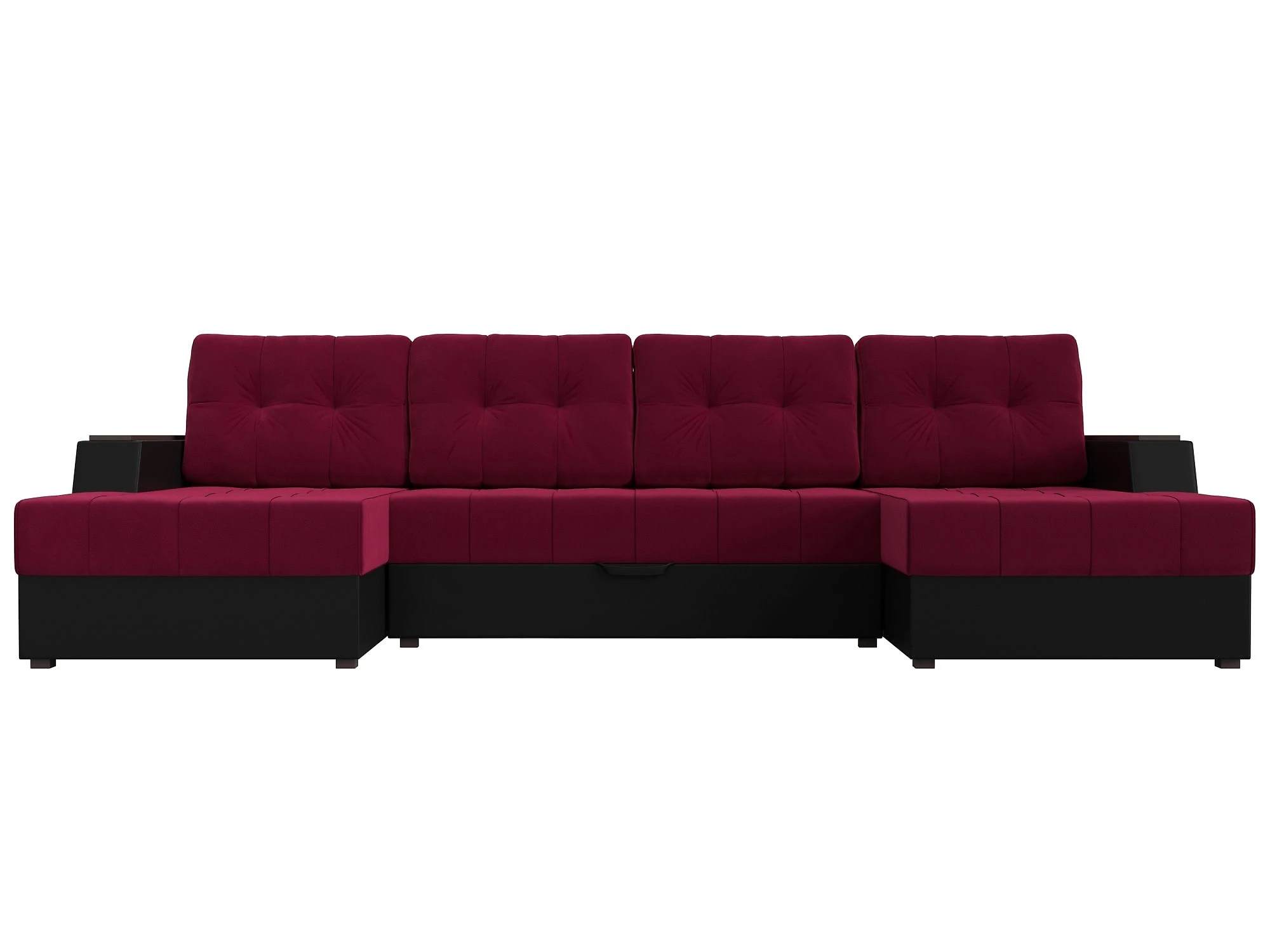 Красный модульный диван Эмир-П Дизайн 35