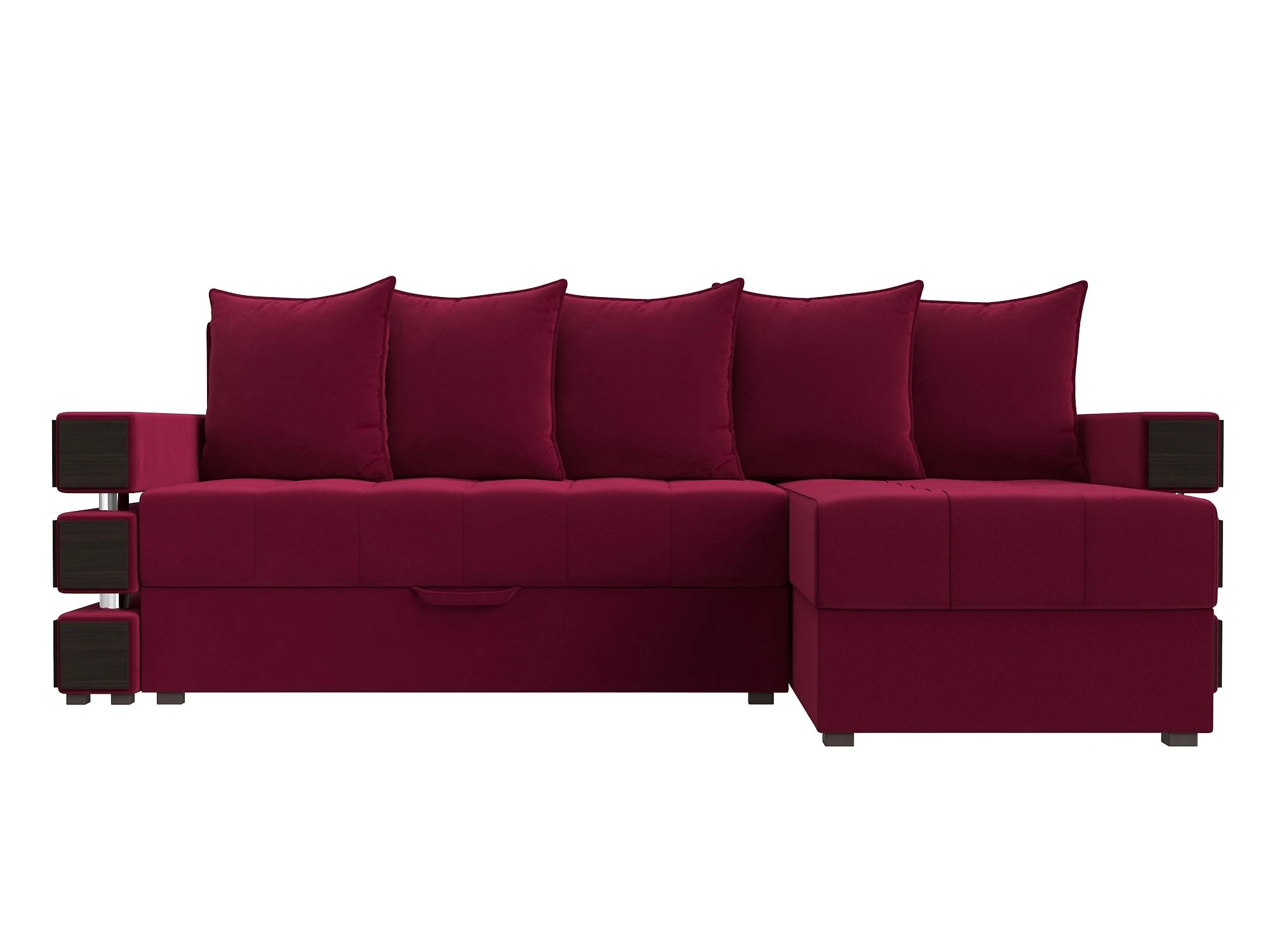 Угловой диван красный Венеция Дизайн 7
