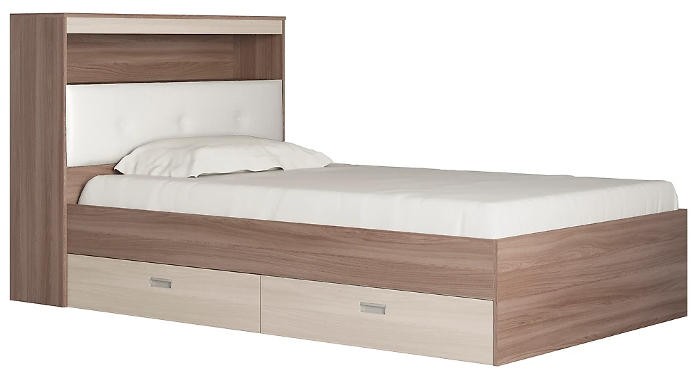 Кровать 120х200 см Виктория-3-120 Дизайн-3