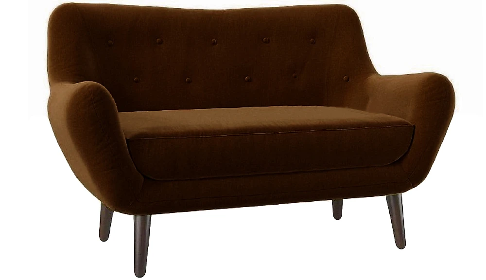 Прямой диван из велюра  Элефант Дизайн-3