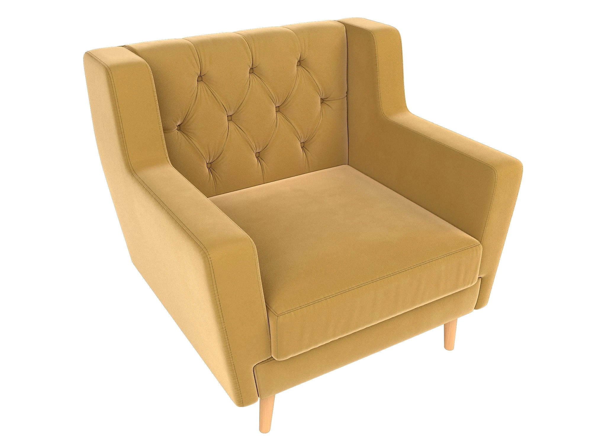 желтое кресло Брайтон Люкс Дизайн-2