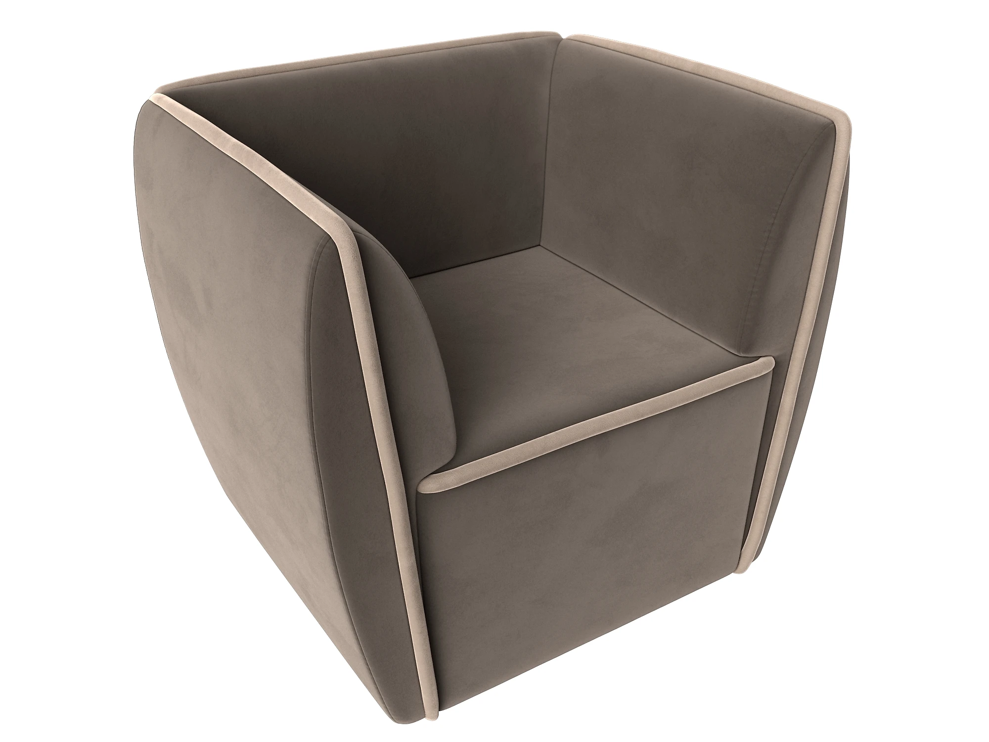 Кресло с подлокотниками Бергамо Плюш Дизайн 10