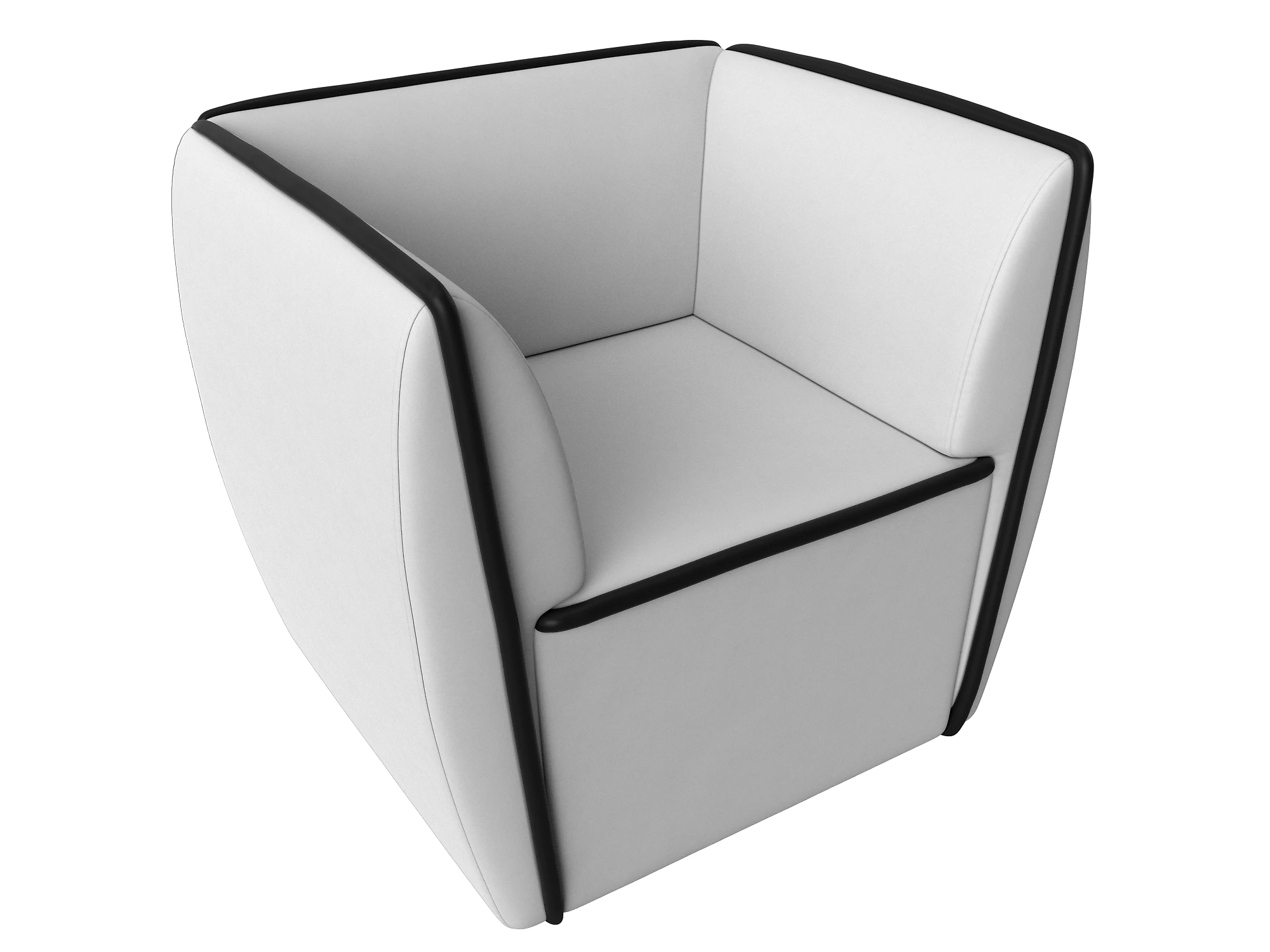 Белое кресло Бергамо Дизайн 26