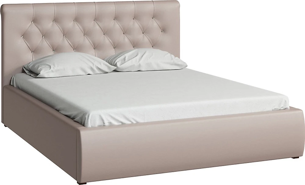 Двуспальная кровать с подъемным механизмом Тиффани Беж