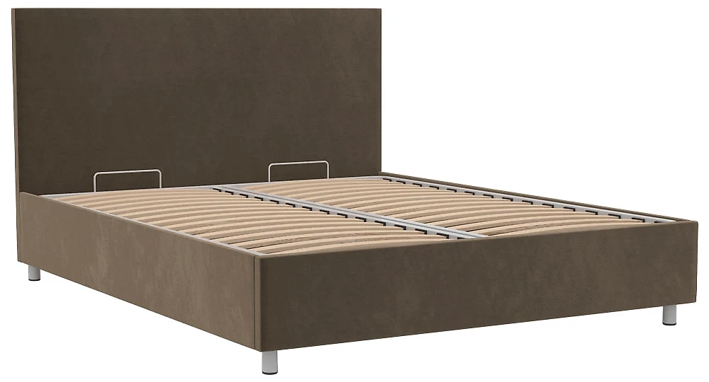 Раскладная кровать  Белла 160х200 с бельевым ящиком Плюш Шоколад