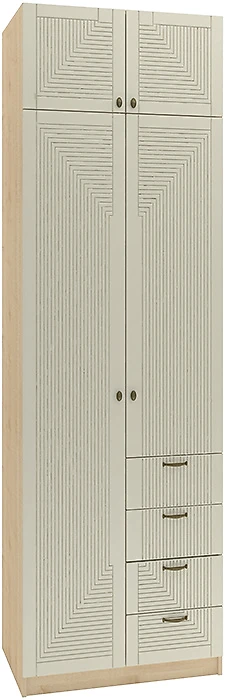 Шкаф распашной белый глянец Фараон Д-11 Дизайн-1