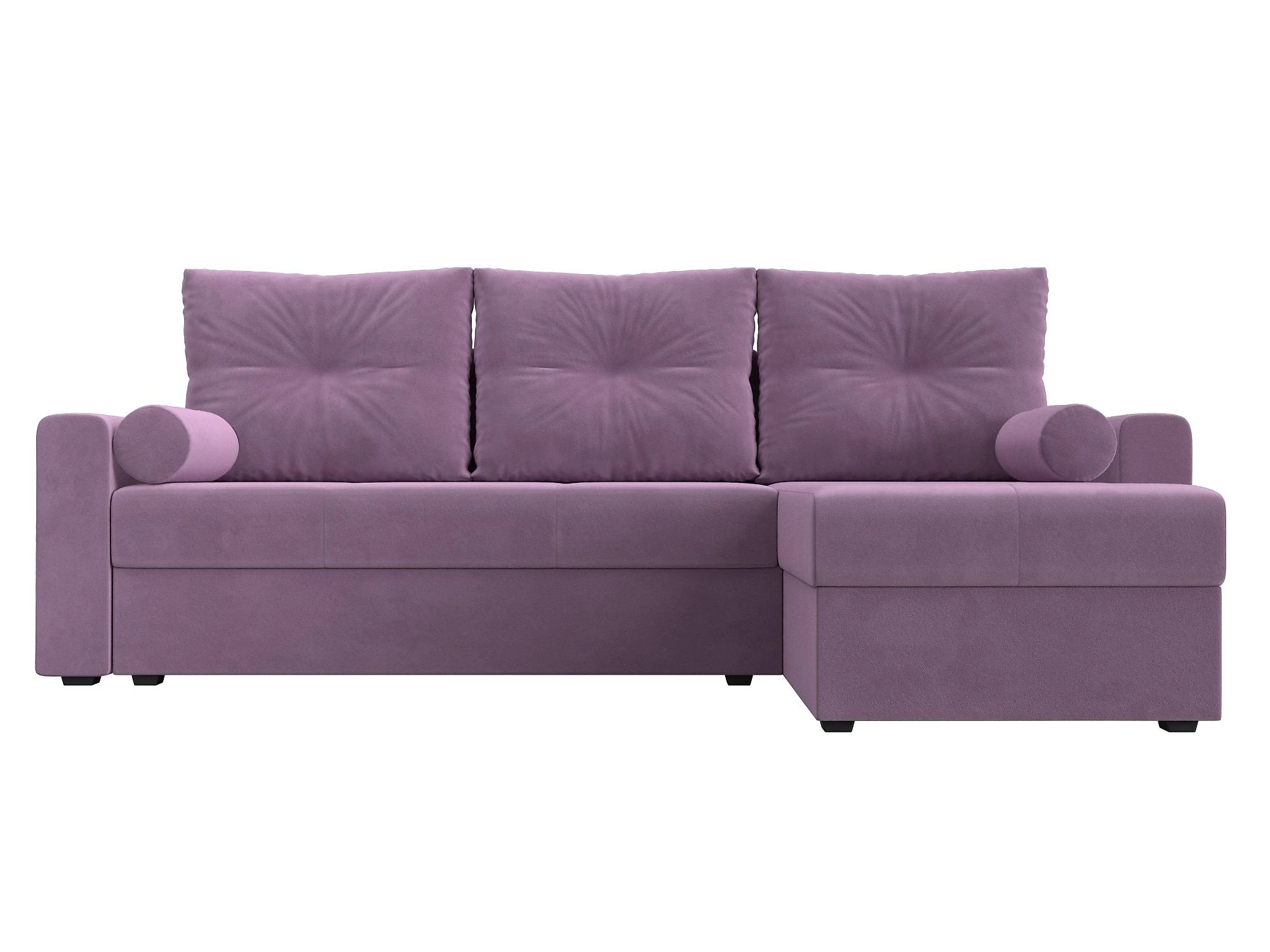 Угловой диван фиолетовый Верона Лайт Дизайн 9