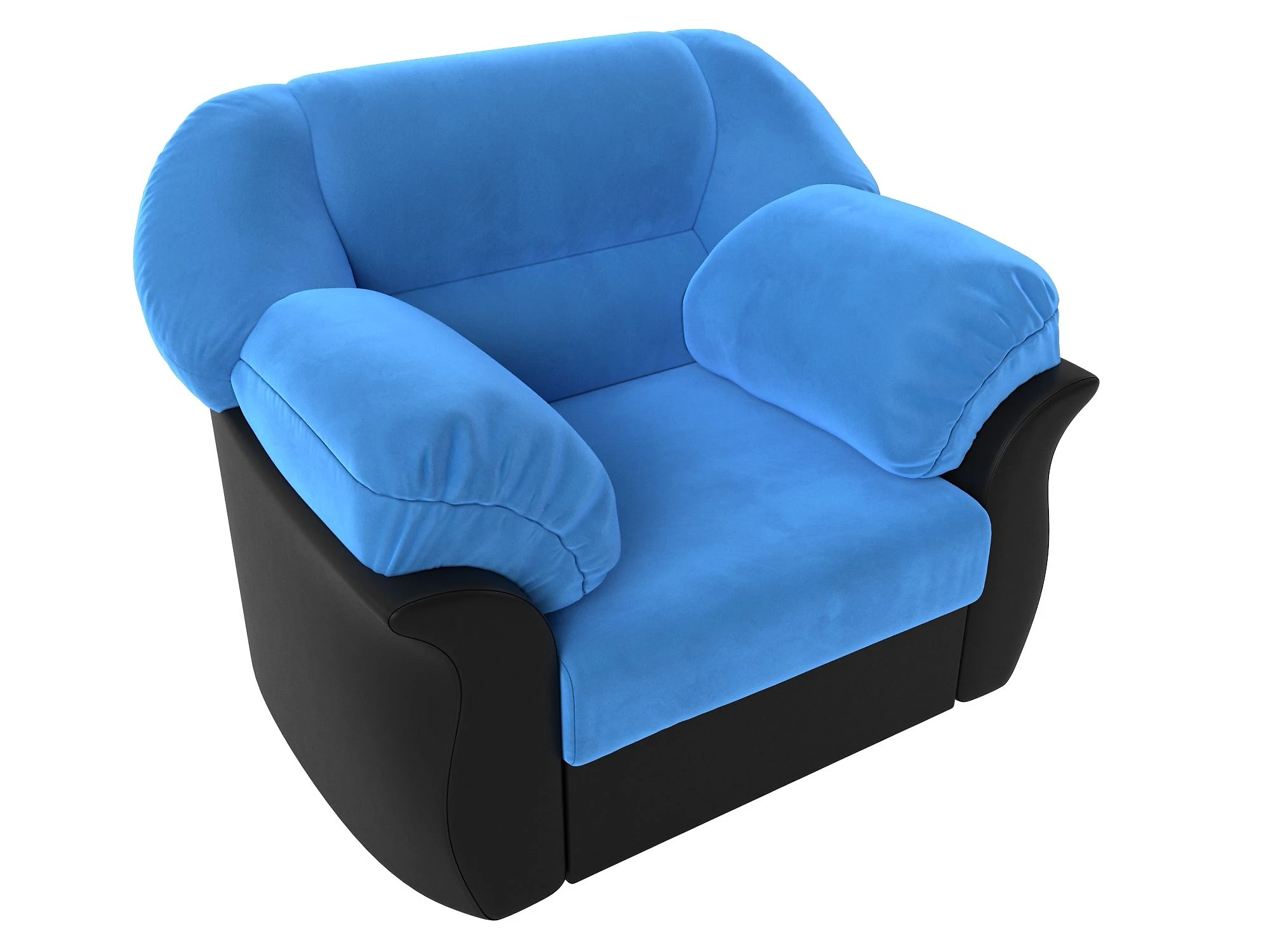  голубое кресло  Карнелла Плюш Дизайн 12