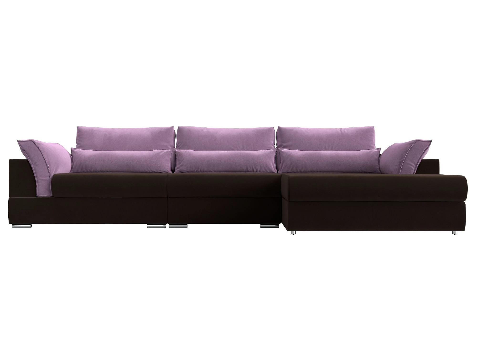 Угловой диван фиолетовый Пекин Лонг Дизайн 21