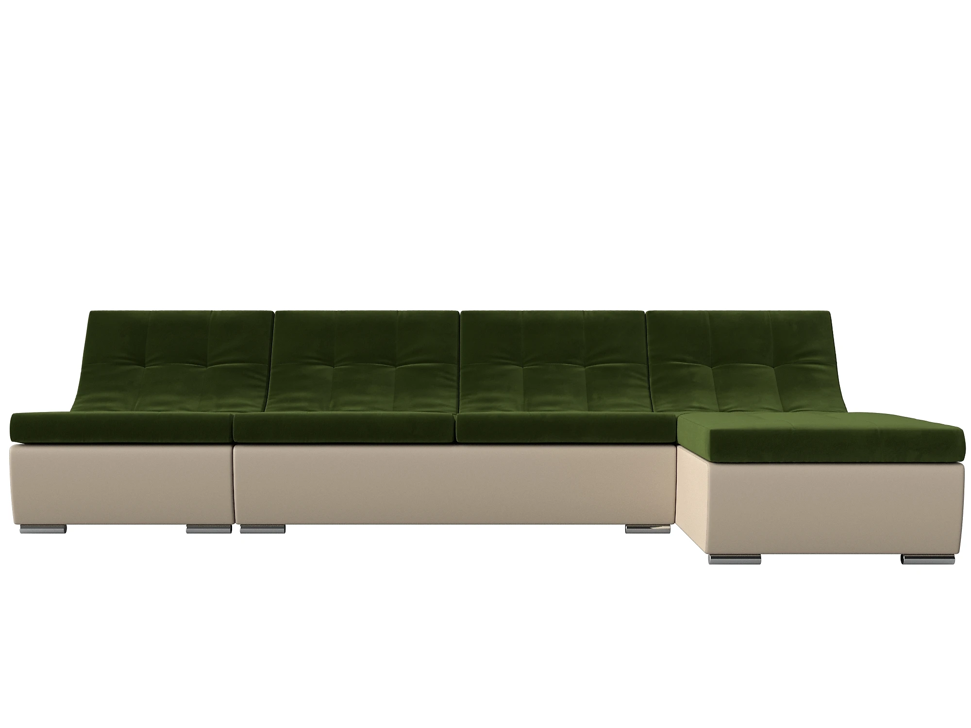 Угловой диван без подушек Монреаль Дизайн 6