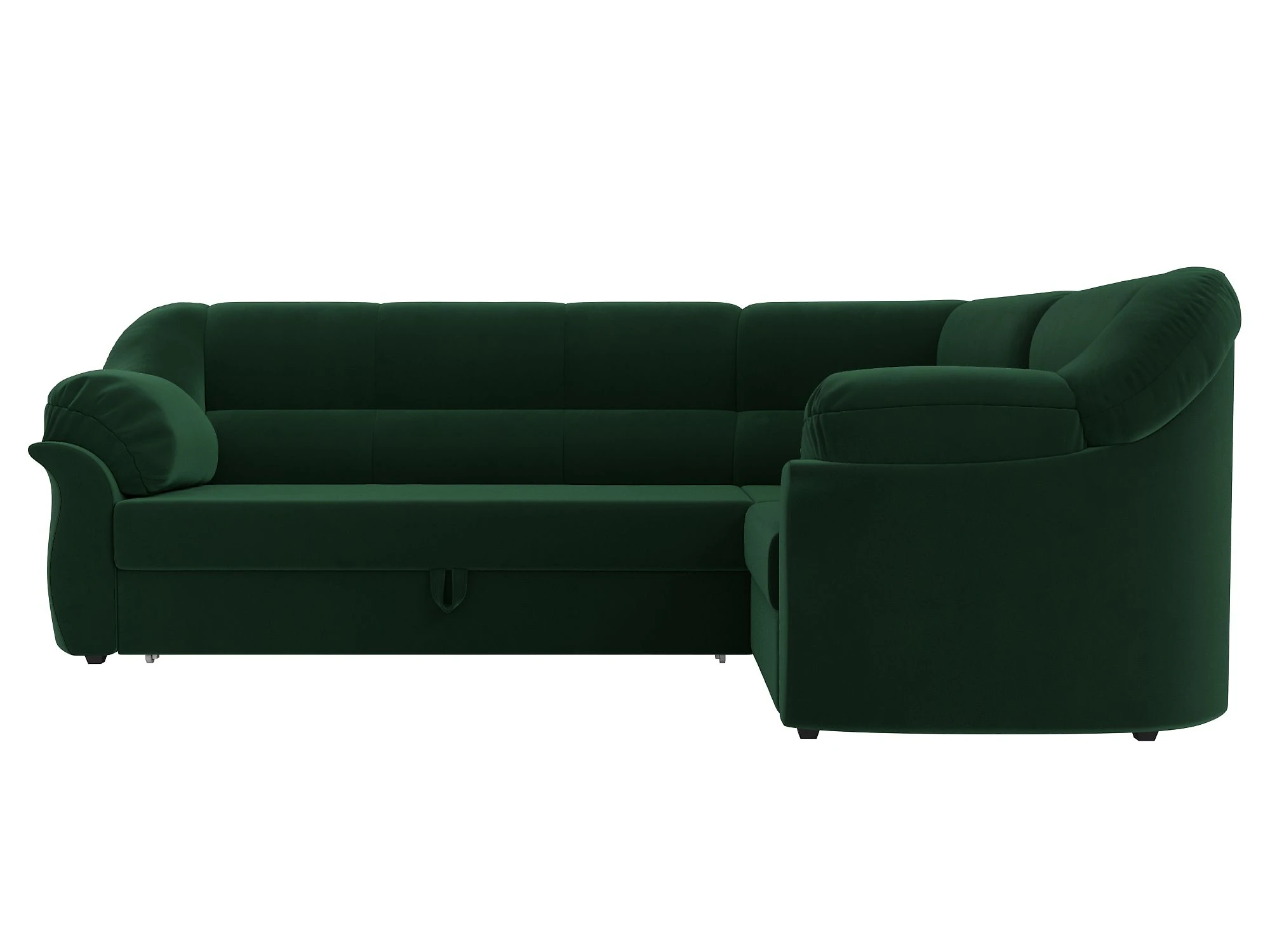 Угловой диван из велюра Карнелла Плюш Дизайн 23
