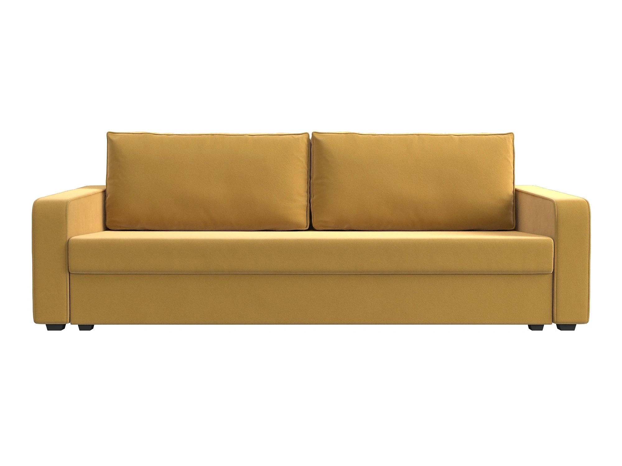 Жёлтый прямой диван Лига-009 Дизайн 3