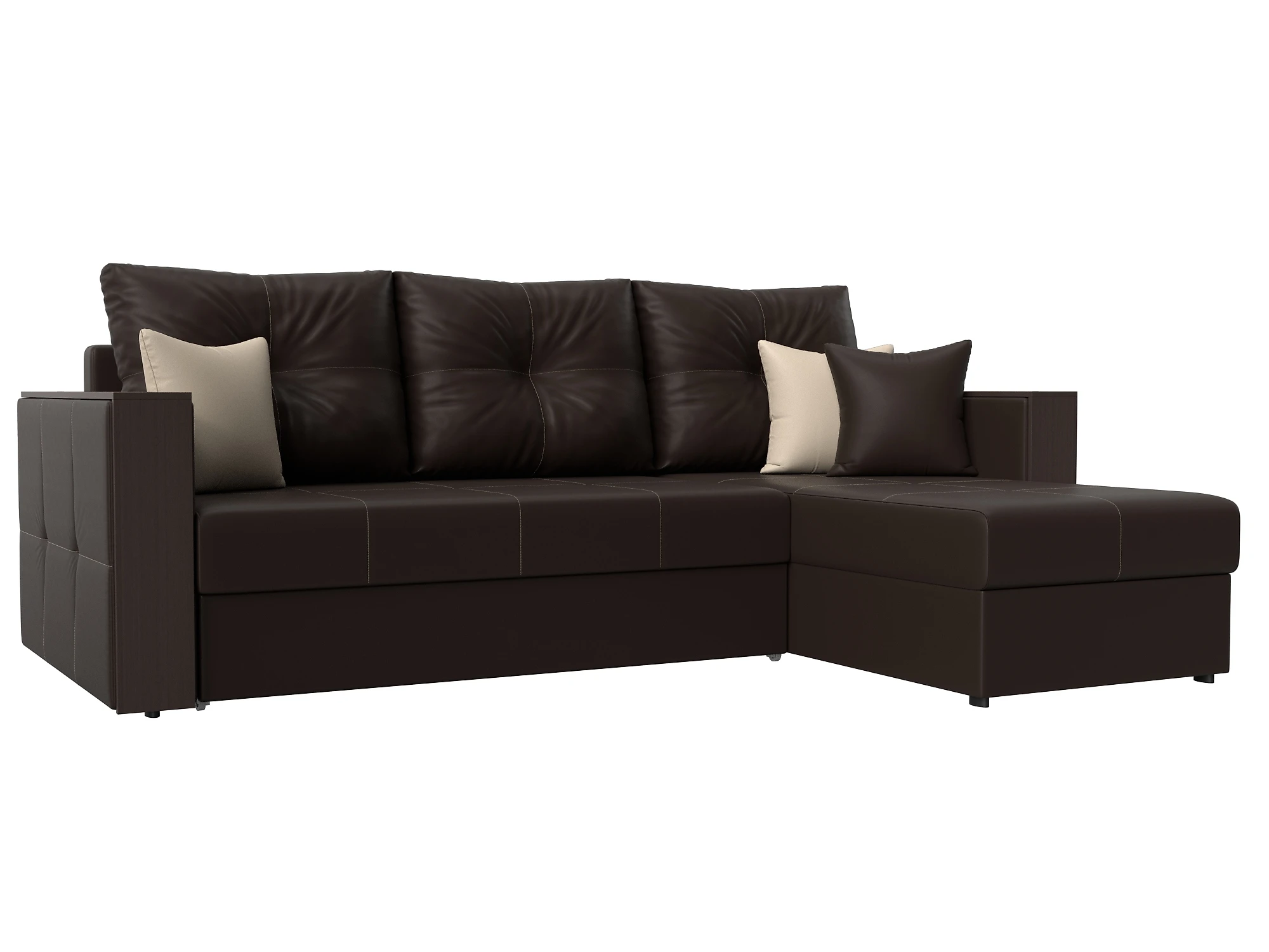 Раскладной кожаный диван Валенсия Дизайн 4