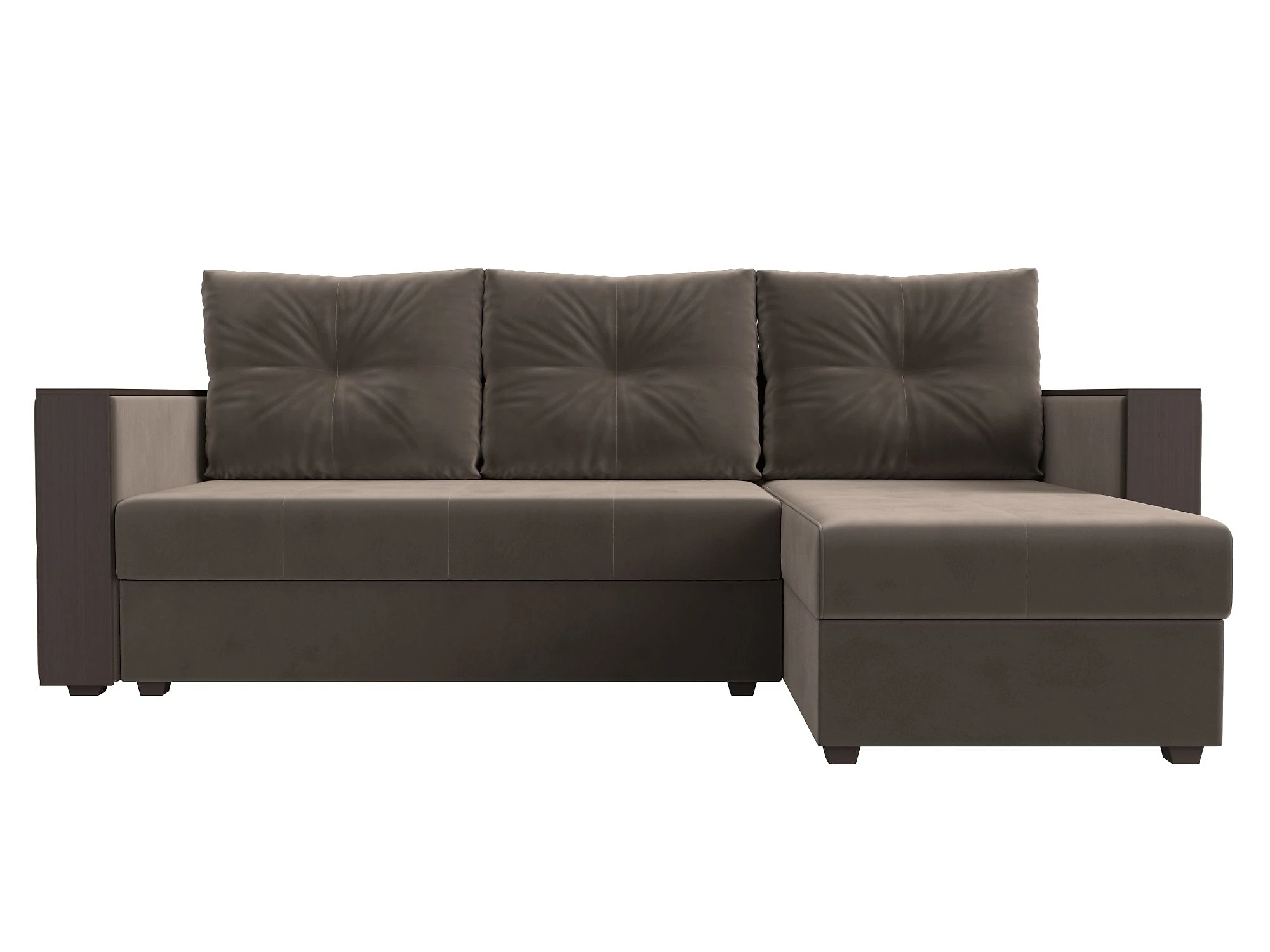 Угловой диван эконом класса Валенсия Лайт Плюш Дизайн 5