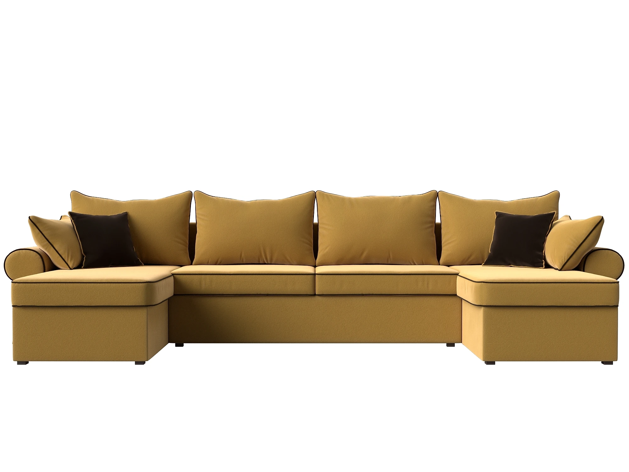 Жёлтый угловой диван  Элис-П Дизайн 3