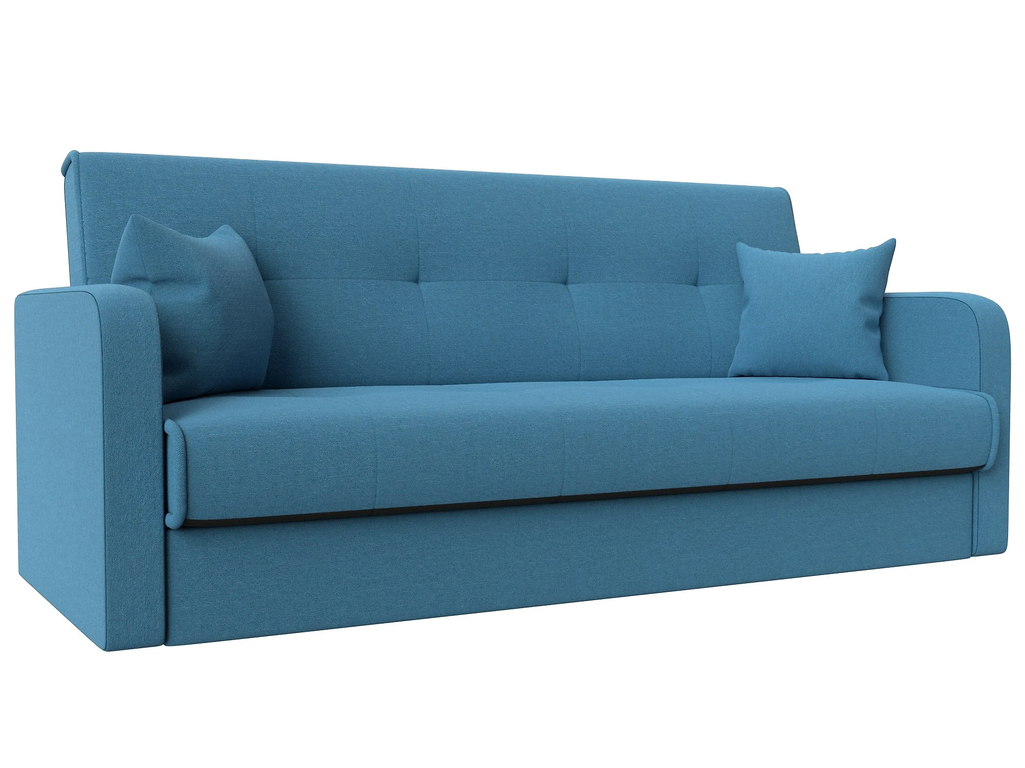 Синий прямой диван книжка Надежда Дизайн 2