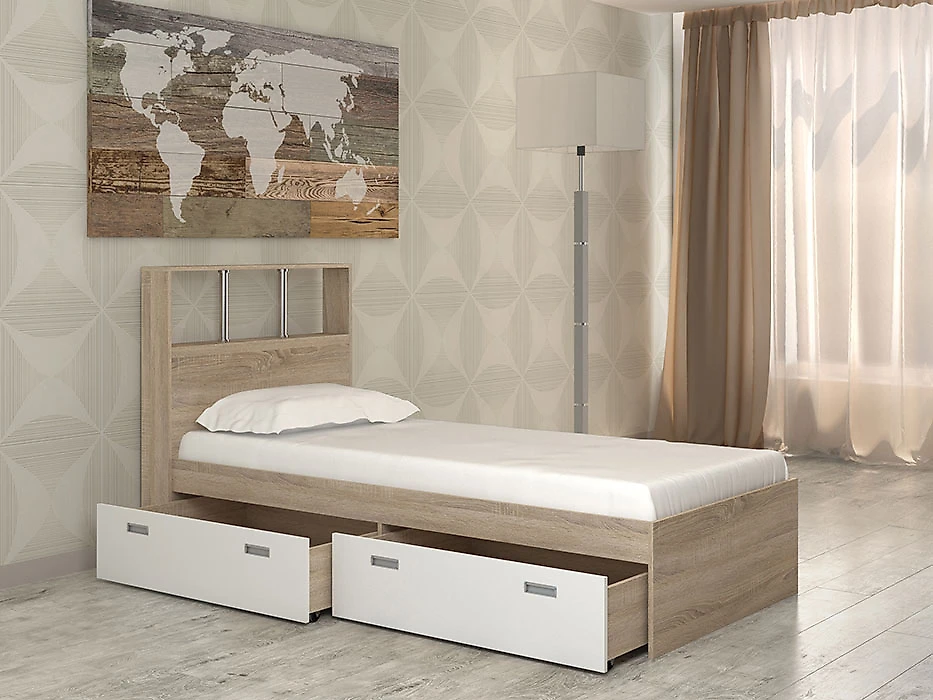 Кровать без матраса Бриз-6 (90) Дизайн-3