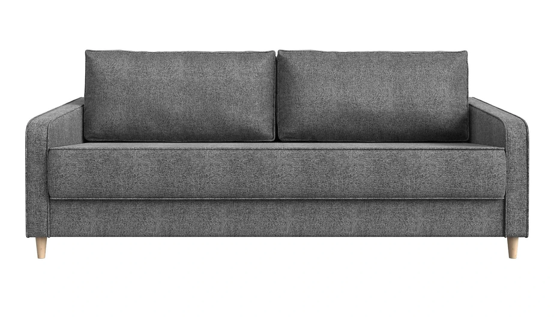Прямой диван серого цвета Варшава Кантри Дизайн-5