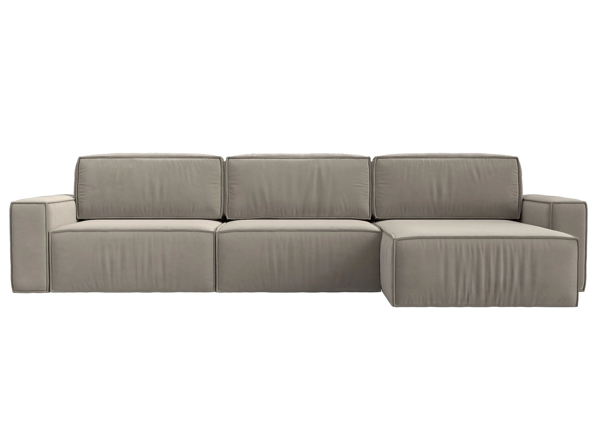 Угловой диван с правым углом Прага Классик лонг Дизайн 1