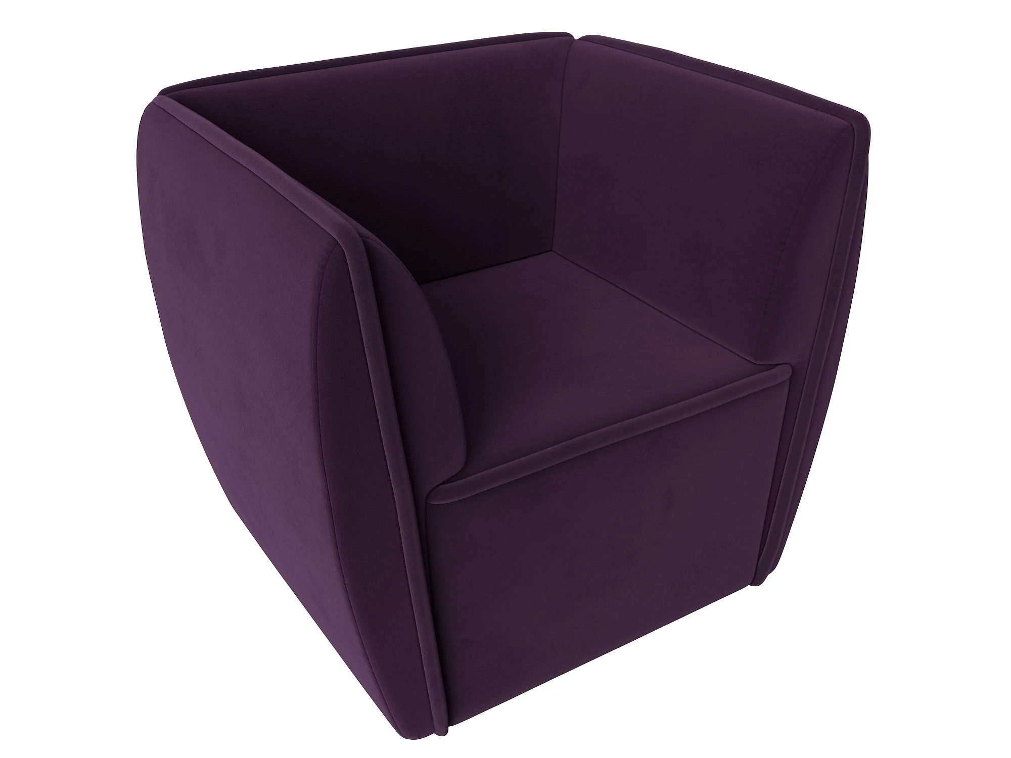 Фиолетовое кресло Бергамо Плюш Дизайн 13