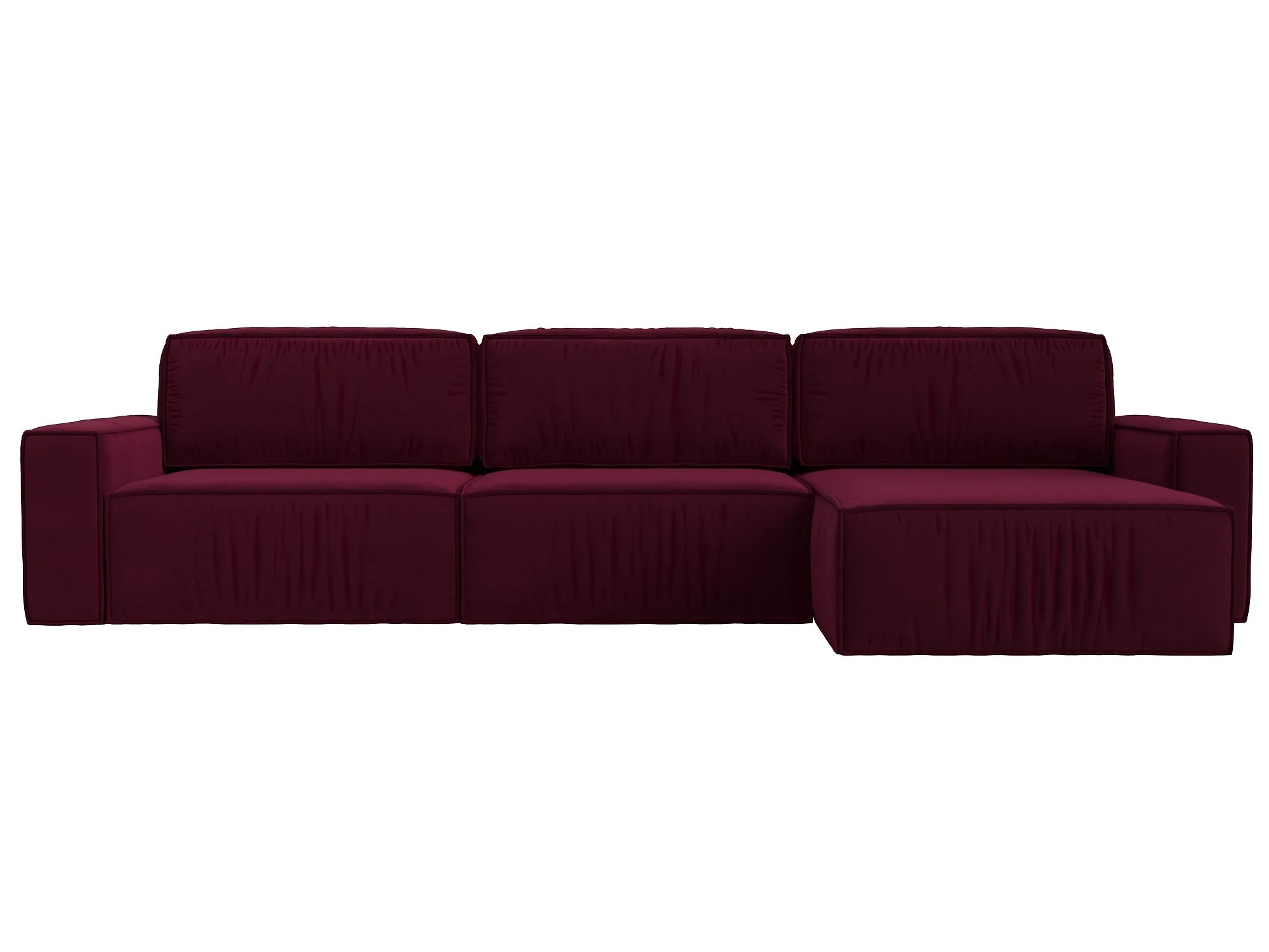 Угловой диван с большим спальным местом Прага Классик лонг Дизайн 2