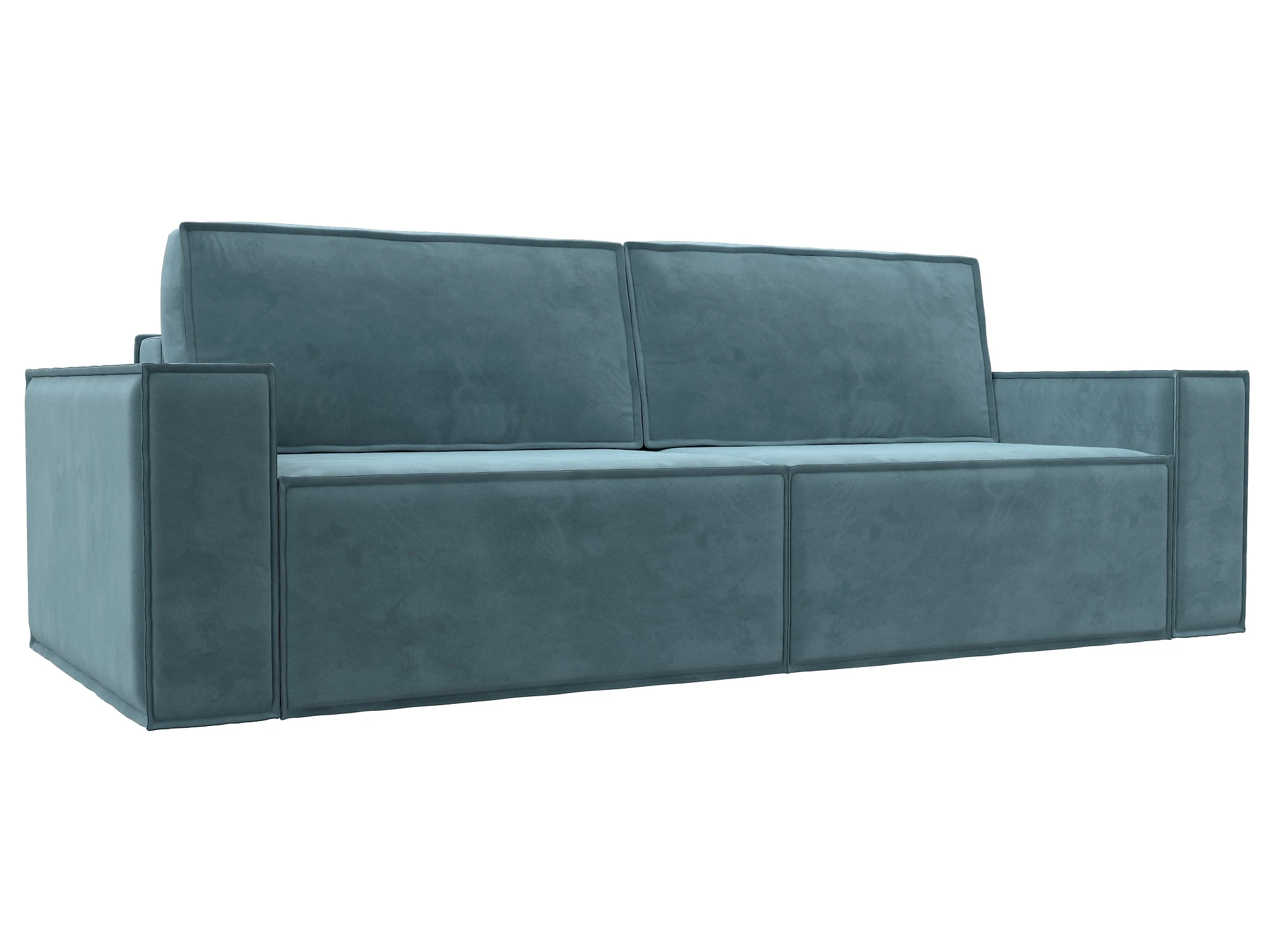 Прямой диван из велюра  Куба Велюр Азур