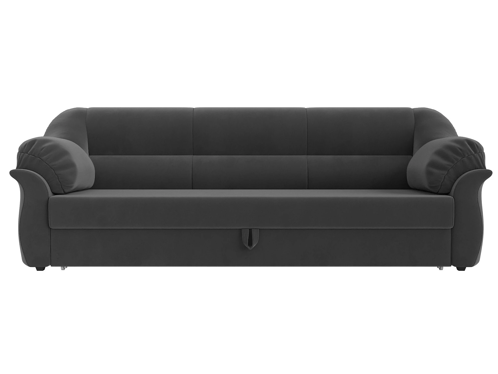 Прямой диван серого цвета Карнелла Плюш Дизайн 20
