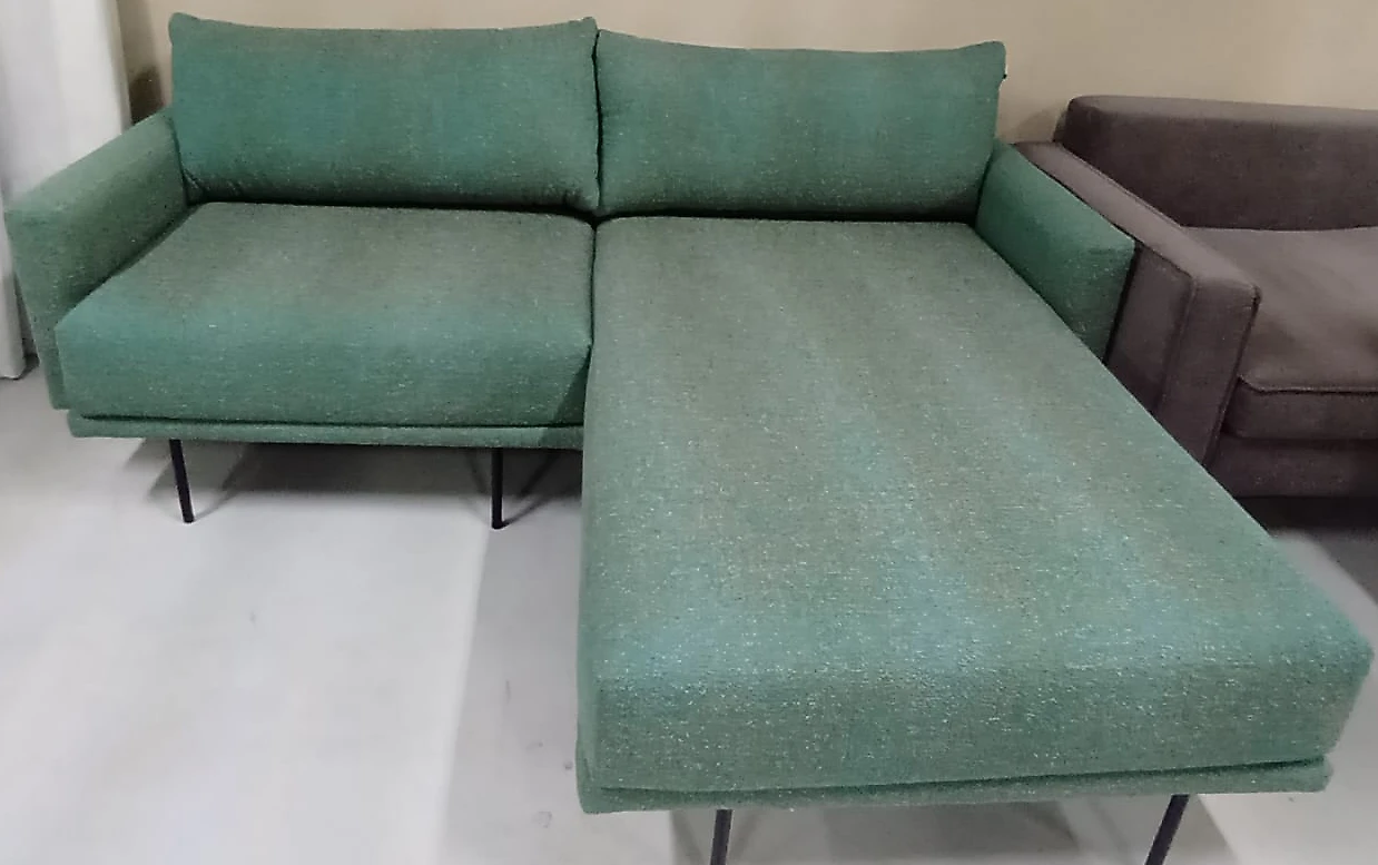 Угловой диван нераскладной Мисл-1 Textile Azure арт. 2001634614