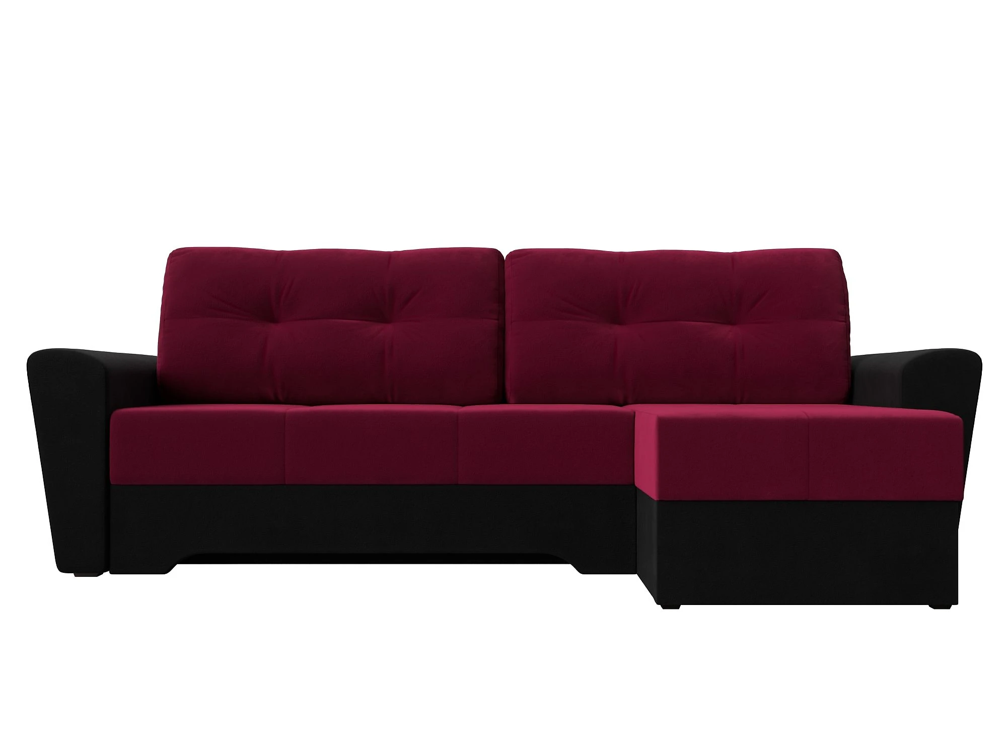 Угловой диван красный Амстердам Дизайн 23