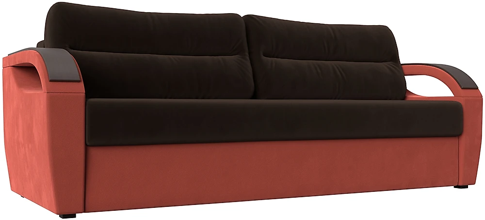 диван со спальным местом 140х200 Форсайт Вельвет Браун-Корал