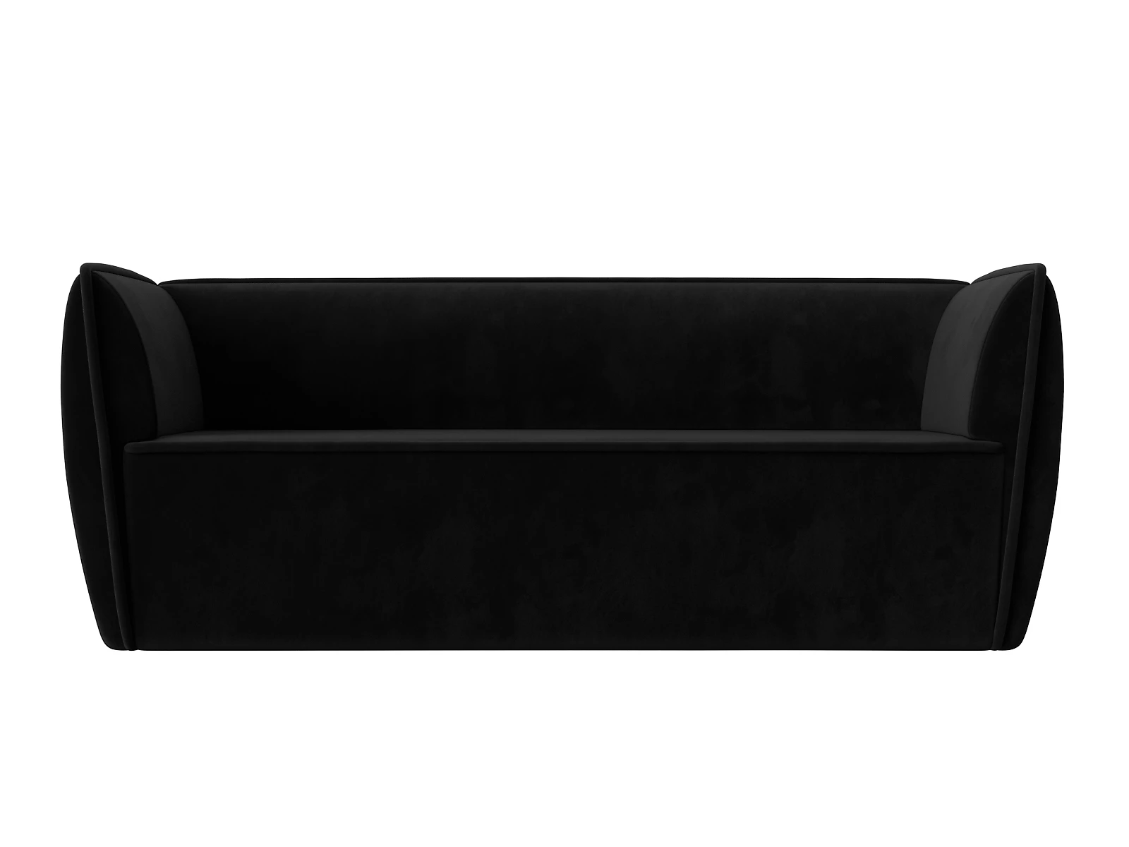 Чёрный диван Бергамо-3 Плюш Дизайн 15