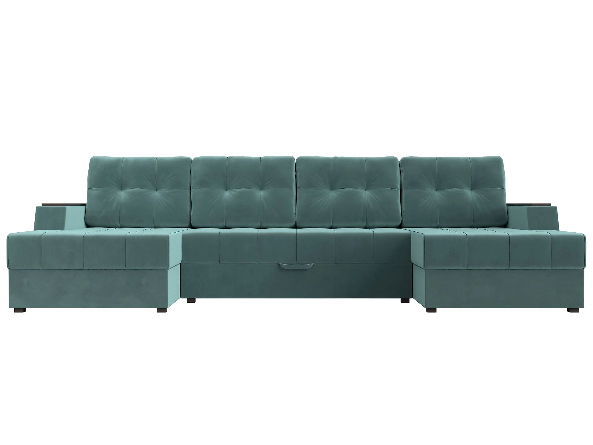 Модульный диван с оттоманкой  Эмир-П Плюш Дизайн 2