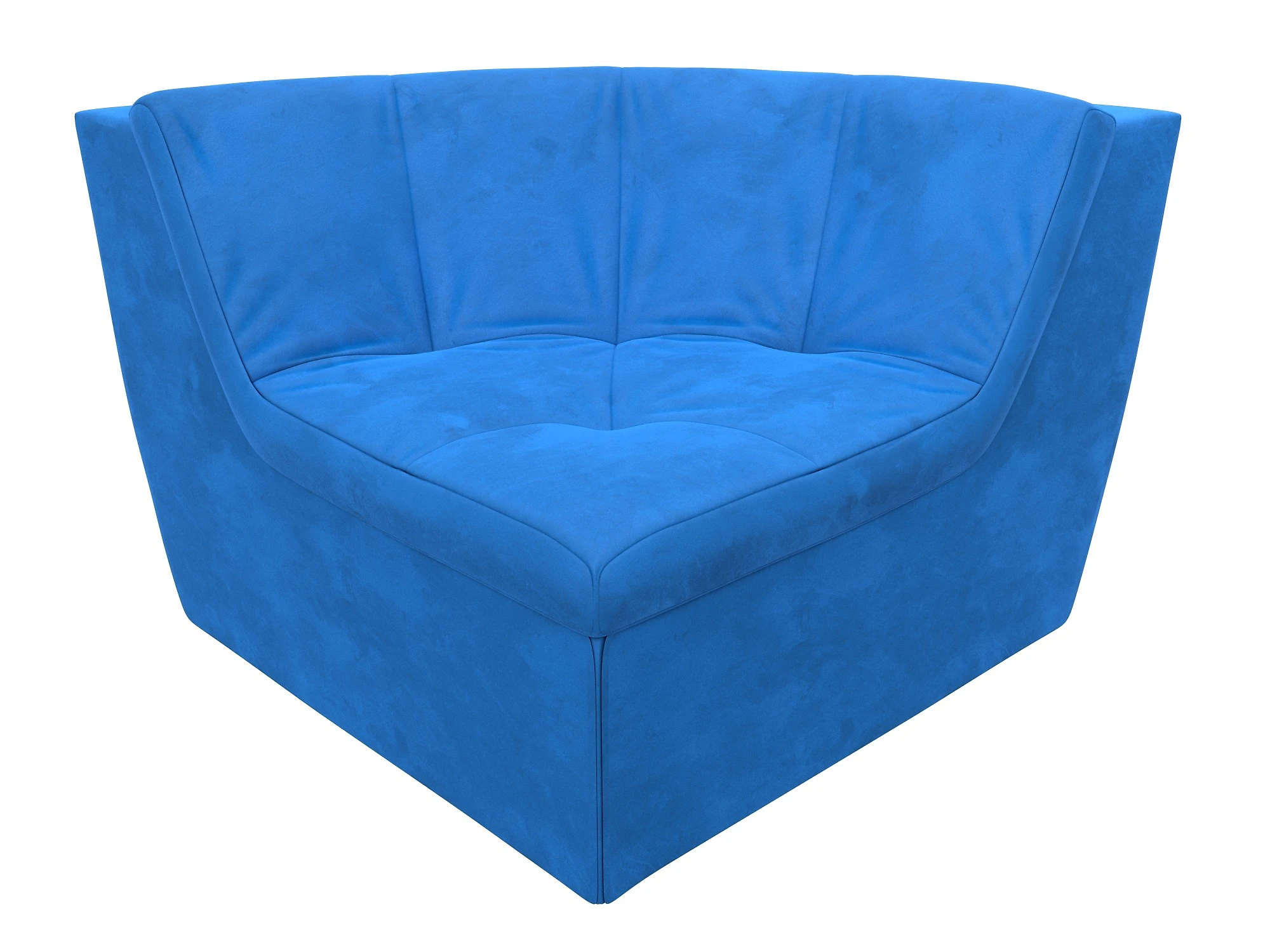  голубое кресло  Холидей Люкс Плюш угловое Дизайн 6