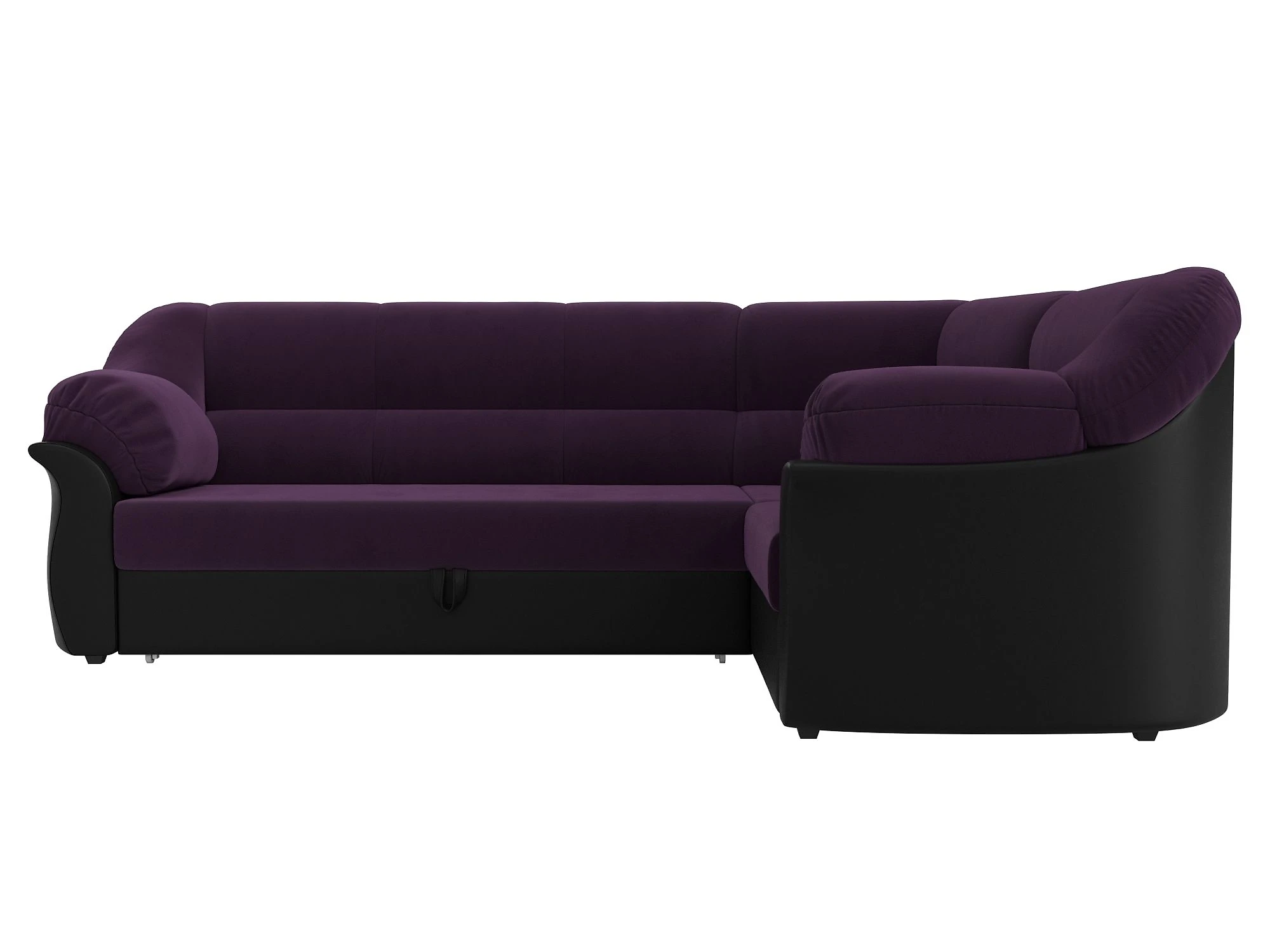 Угловой диван без подушек Карнелла Плюш Дизайн 6