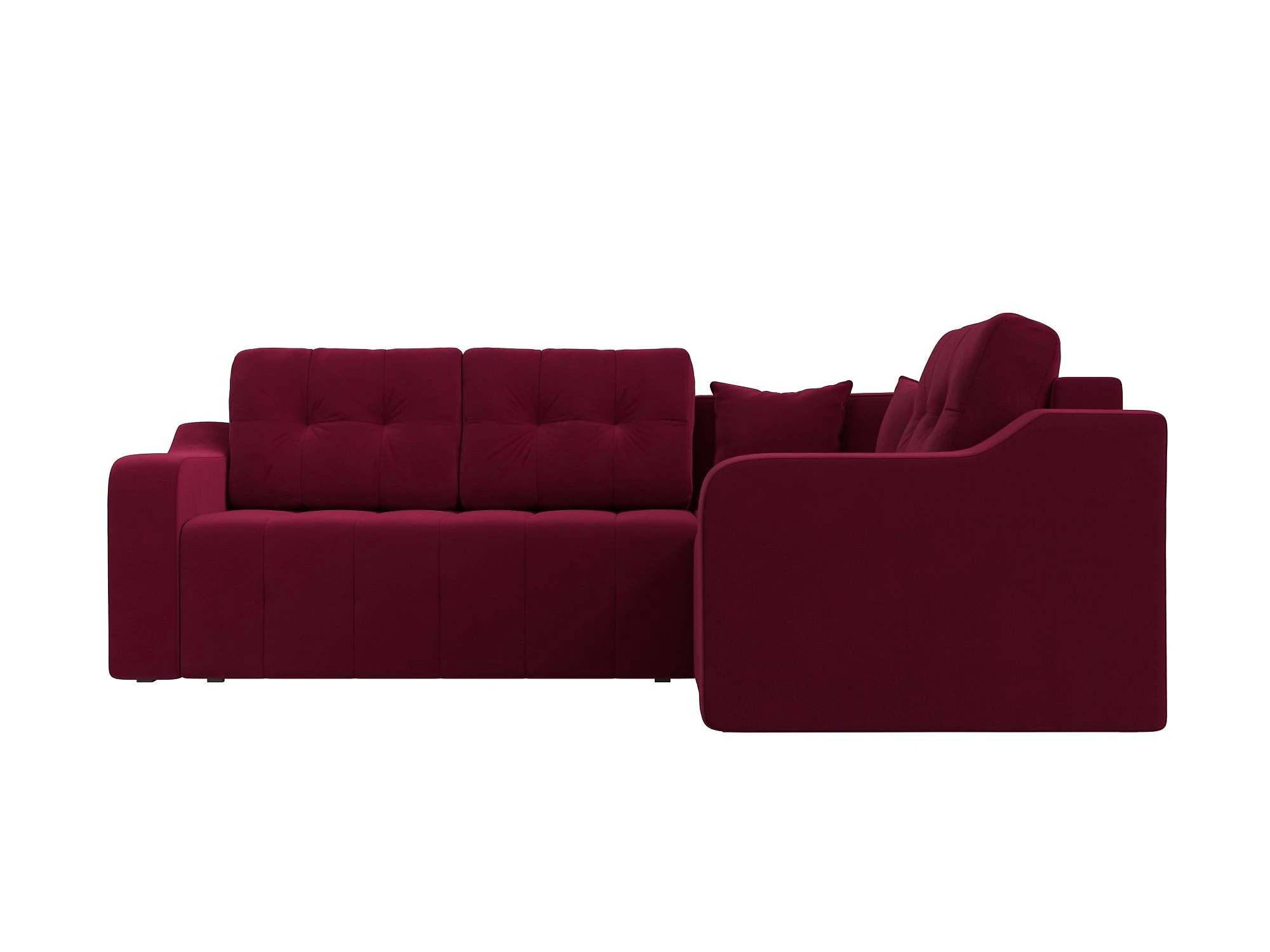 Угловой диван красный Кембридж Дизайн 15