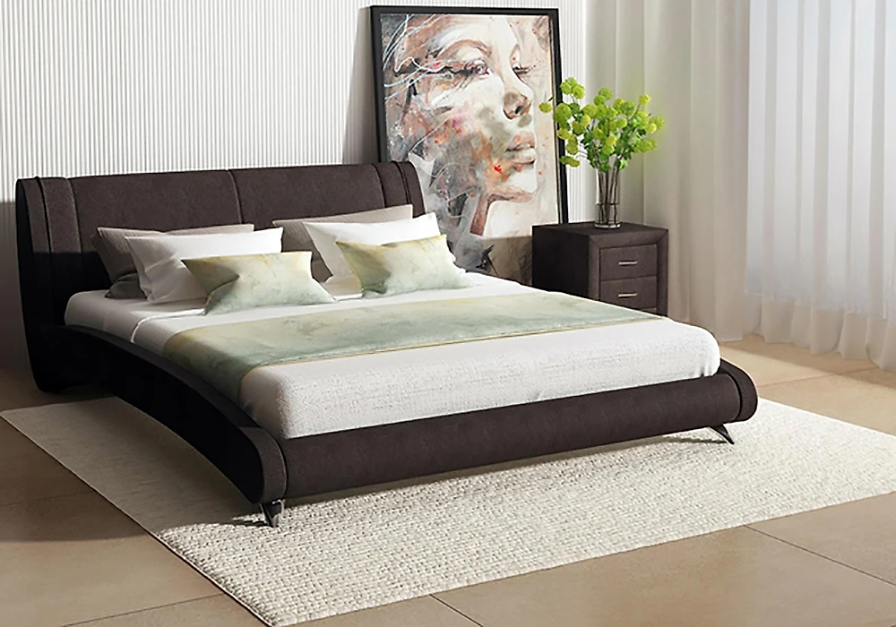 Современная двуспальная кровать Rimini-3