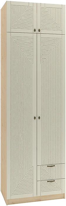 Шкаф распашной белый глянец Фараон Д-9 Дизайн-1