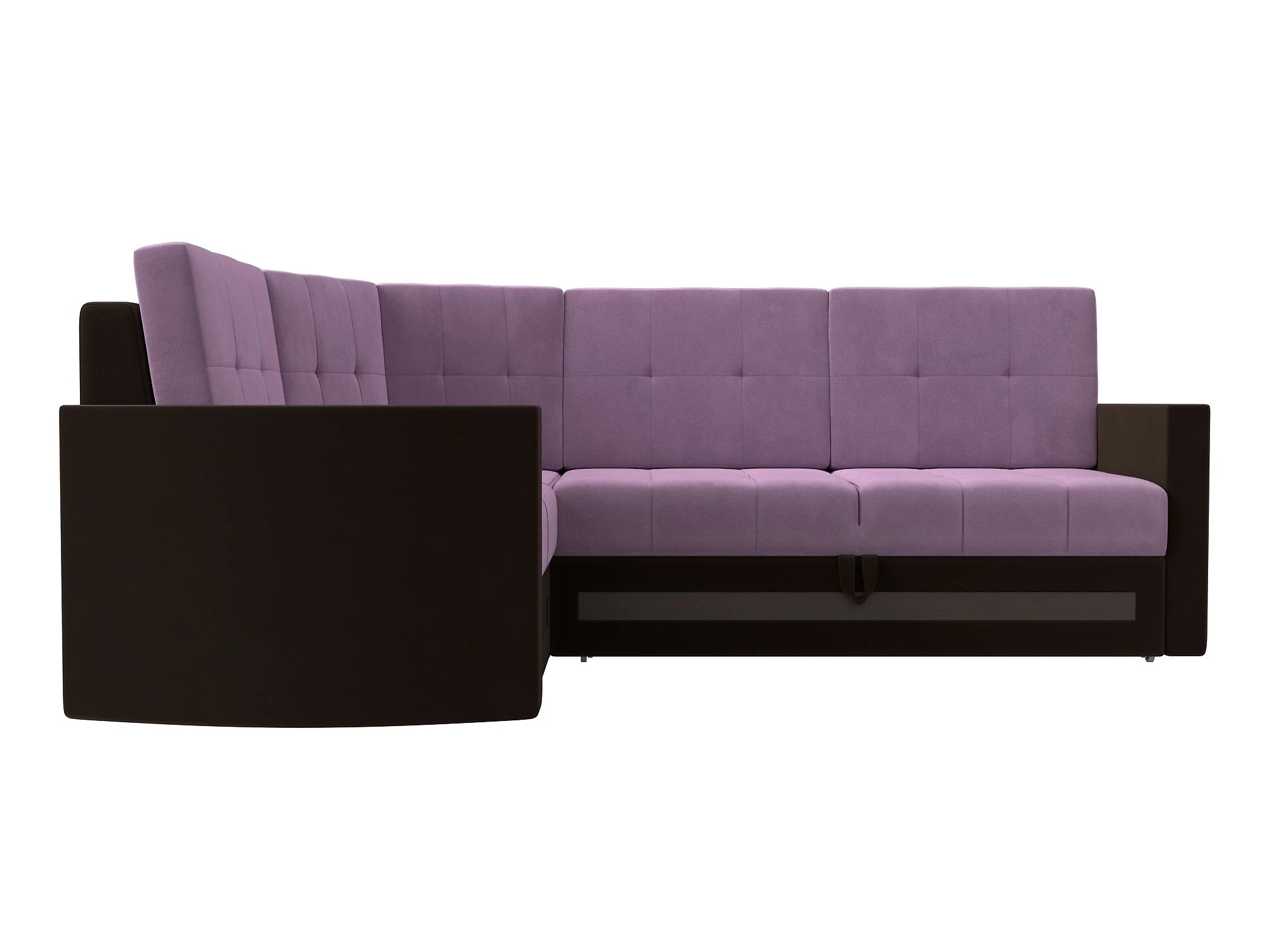 Угловой диван фиолетовый Белла Дизайн 24