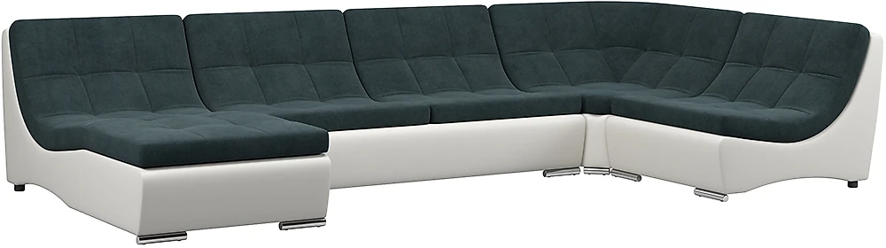 Угловой диван для офиса Монреаль-2 Индиго